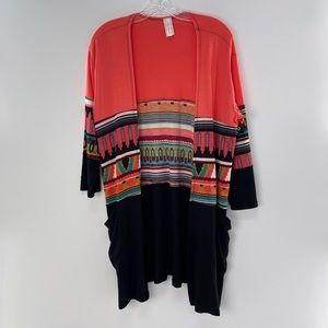 Now N Forever Cardigan Colourful Top Size M